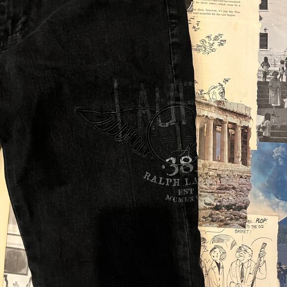 Ralph Lauren graphic black jeans - Picture 3 of 7